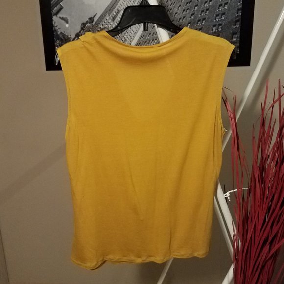 H & M Golden Yellow Sleeveless Top - Picture 2 of 6